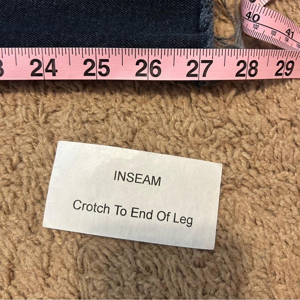 Old Navy | High Rise O.G. Straight Dark Wash Distressed Jeans Women’s Size 6 - Picture 13 of 13